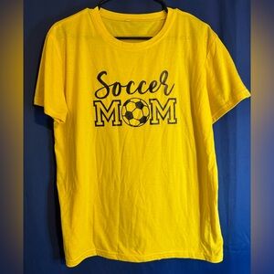 Soccer Mom Yellow T-Shirt NWOT